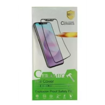 iLike Hard Ceramic Tempered Glass Screen Protector für Apple iPhone 7 / 8 / SE (2020) / SE (2022) - Schwarz