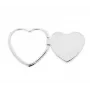 iLike RING LOVE Silver Phone Ring Holder - Herzform, 360° Drehung, 3M VHB Klebstoff