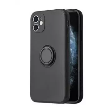 iLike Apple iPhone 14 Pro Silikon Ring Hülle Schwarz