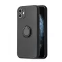iLike Apple iPhone 14 Pro Silikon Ring Hülle Schwarz