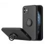 iLike Apple iPhone 14 Pro Max Silikon Ring Hülle Schwarz