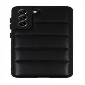 iLike Samsung Galaxy S21 FE Leder 3D Case Schwarz