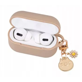 iLike Hülle für AirPods Pro 2 Karamell mit Anhänger