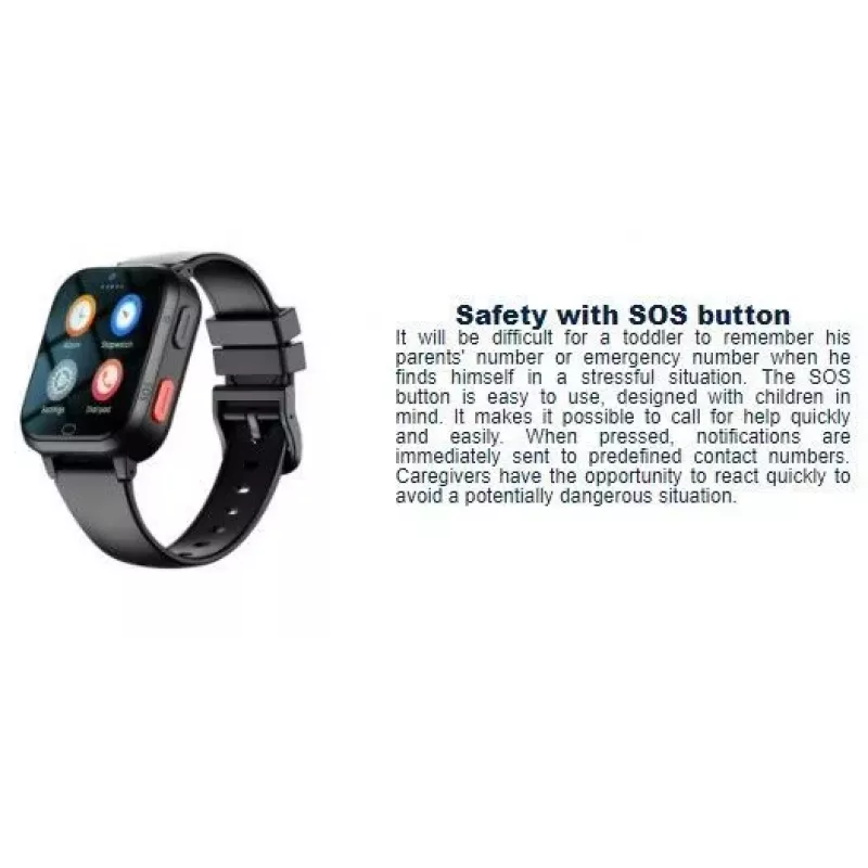 Forever Smartwatch GPS WiFi 4G Kids KW-510 Schwarz