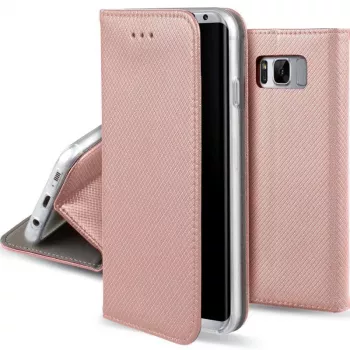 GreenGo Smart Magnet Wallet Case für LG Q6 - Roségold