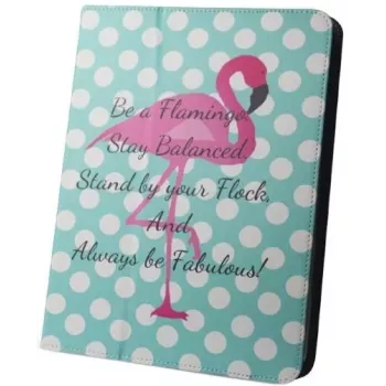 iLike Flamingo and Dots Tablet Case für 9-10 Zoll Tablets