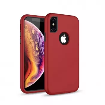 iLike Samsung Galaxy A10 Defender Solid 3in1 Case Red
