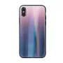 iLike Samsung Galaxy A40 Aurora Glass Case Braun Schwarz