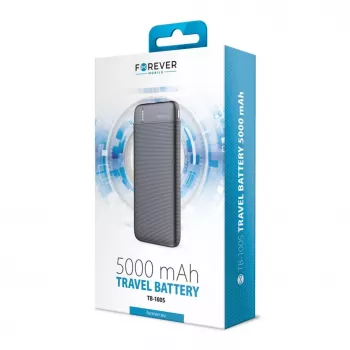 Forever Power Bank TB-100S 5000 mAh Schwarz