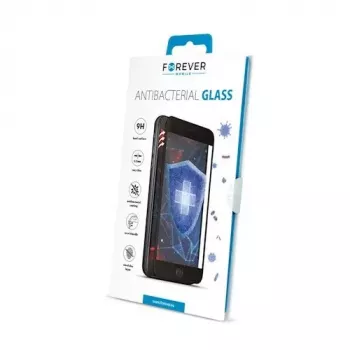 Forever Apple iPhone XR/11 Antibakterielles gehärtetes Glas Display-Schutz Schwarz