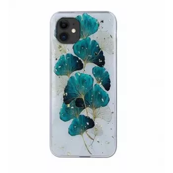 iLike Gold Glam Case für iPhone 11 mit Blättermuster