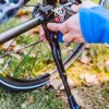 Forever Outdoor Bikes Kickstand - Seitenständer aus Aluminiumlegierung für 24-29 Zoll Fahrräder, Schwarz