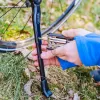 Forever Outdoor Bikes Kickstand - Seitenständer aus Aluminiumlegierung für 24-29 Zoll Fahrräder, Schwarz