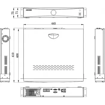 Hikvision DS-7716NXI-K4(D) 16-Kanal AcuSense DVR/NVR, 4K HDMI, 4 SATA, H.265+
