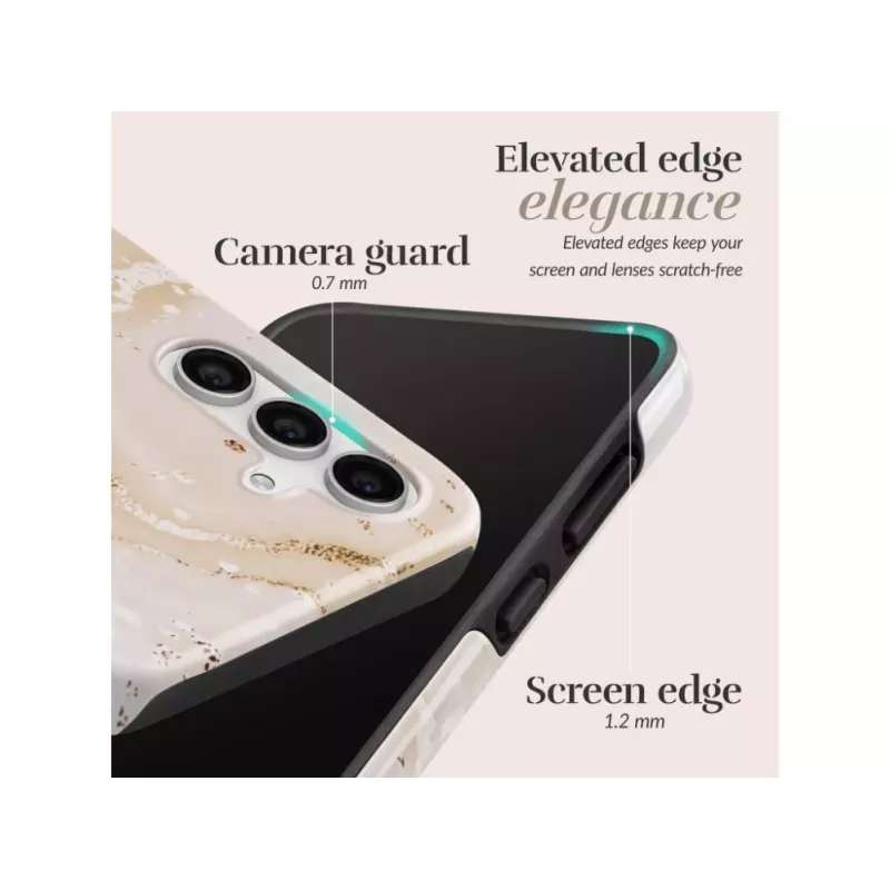 Mio Gold Marble Magsafe-kompatible Rückseitenhülle für Samsung Galaxy S25 5G
