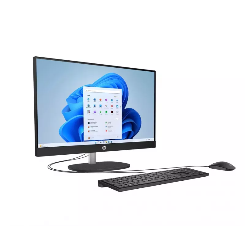 HP 24-cr0332nw All-in-One PC, AMD Ryzen 7 7730U, 23,8 inch Full HD, 16 GB DDR4, 512 GB SSD, Windows 11 Home, Weiß