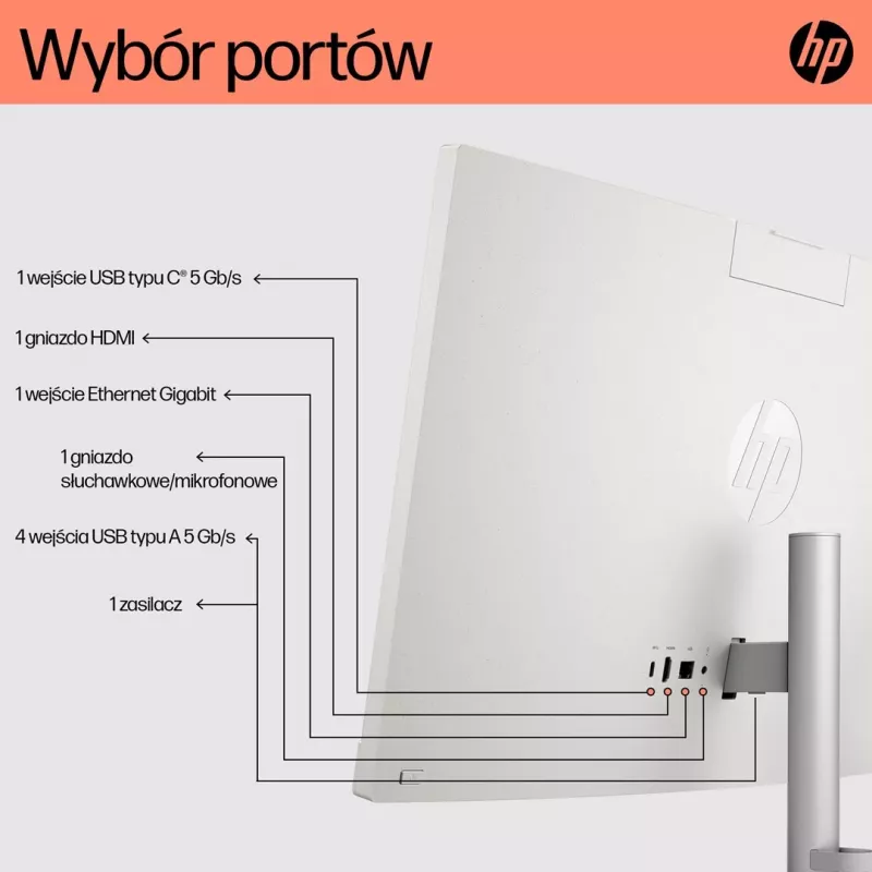 HP 24-cr0332nw All-in-One PC, AMD Ryzen 7 7730U, 23,8 inch Full HD, 16 GB DDR4, 512 GB SSD, Windows 11 Home, Weiß