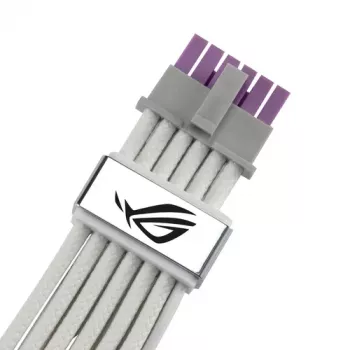 ASUS ROG EQUALIZER White Edition GPU-Stromkabel - 16-polig 12VHPWR auf 3x8-polig PCIe - 700mm Weiß