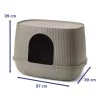 SAVIC Moona Katzenklo Grau 57x39x39 cm