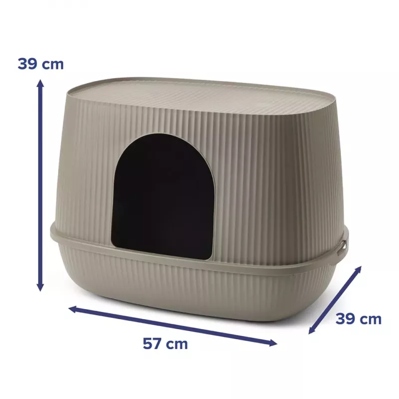 SAVIC Moona Katzenklo Grau 57x39x39 cm
