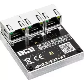 BCS BCS-xPoE3/EXT-AT 3-Port PoE+ Switch, 2x PoE+ 30W, 1x Uplink, 250m EXTEND, Metall