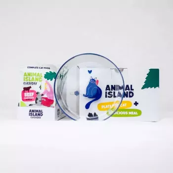 ANIMAL ISLAND Beef Fillets in Gravy 12x85g + Keramik-Futternapf