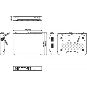 Hikvision iDS-7204HTHI-M1/XT/4A+4/1ALM 4-Kanal 5MP AcuSense Überwachungsset mit 4 Kameras