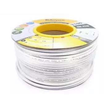 Televes T-100 Koaxialkabel PVC Eca Klasse A - 100 m, Weiß