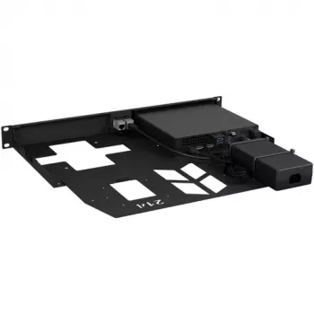 Rackmount.IT Kit für Dell OptiPlex MFF - 1U 19-Zoll Rackmontagehalterung, Schwarz