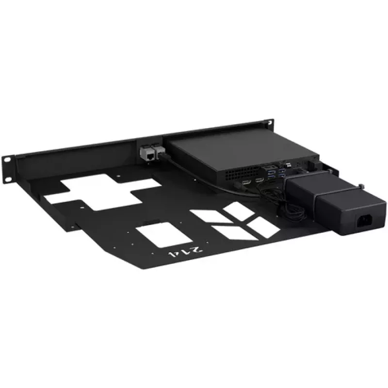 Rackmount.IT Kit für Dell OptiPlex MFF - 1U 19-Zoll Rackmontagehalterung, Schwarz