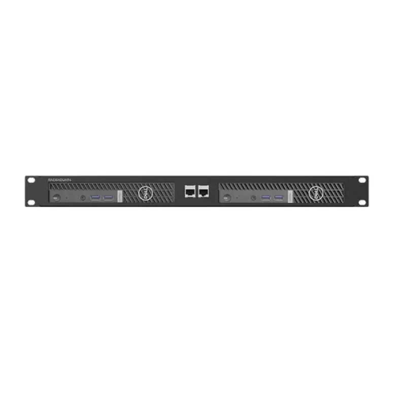 Rackmount.IT Kit für Dell OptiPlex MFF - 1U 19-Zoll Rackmontagehalterung, Schwarz