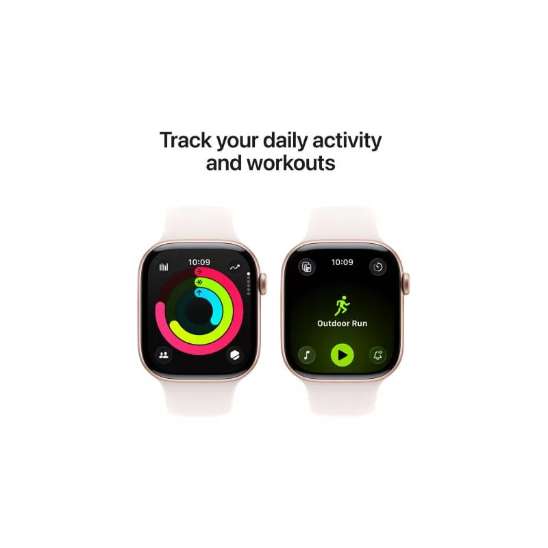 Apple Watch Series 11 GPS 42mm Roségold Aluminiumgehäuse mit Light Blush Sportarmband S/M, MEU04ET/A