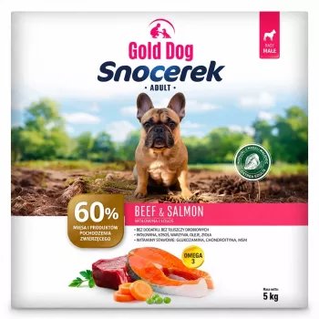 GDD Gold Dog Snocerek Small Breeds Beef & Salmon Trockenfutter für Hunde 5kg