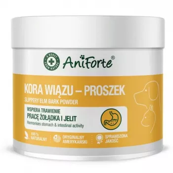 ANIFORTE Slippery Elm Bark Pulver für Hunde und Katzen - 100g