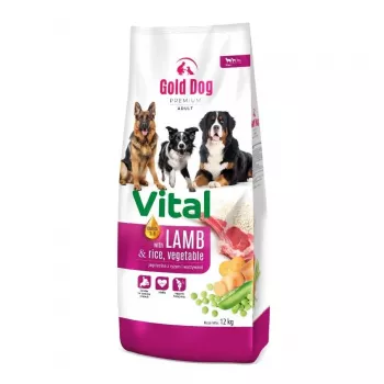 GDD Gold Dog Premium Vital Lamm & Reis Trockenfutter für Hunde 12kg