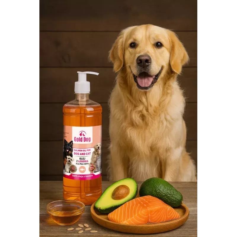 GDD Gold Dog Lachsöl für Hunde und Katzen - 1 L