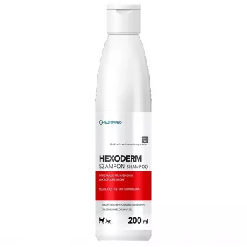 EWE EUROWET Hexoderm Medicated Shampoo for Dogs and Cats - 200 ml