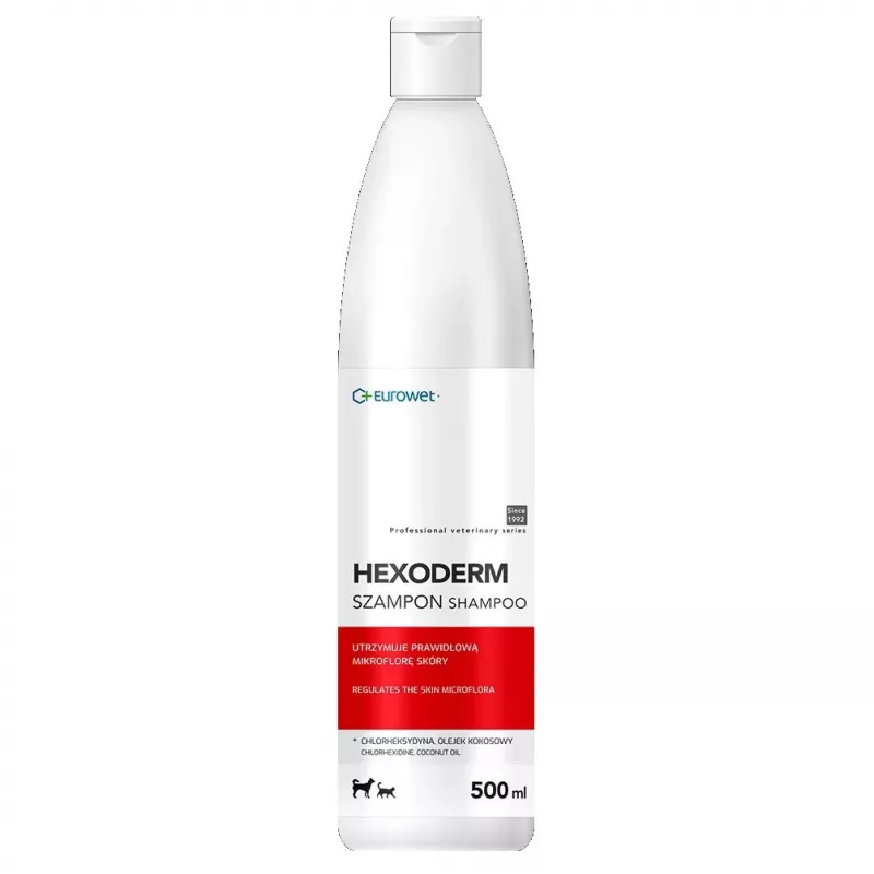 EWE EUROWET Hexoderm Medicated Shampoo for Dogs and Cats - 500ml
