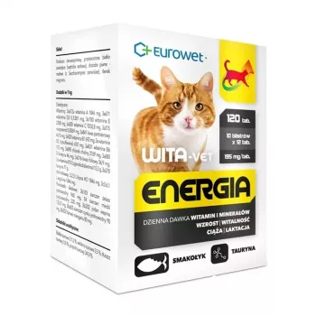 EWE EUROWET Wita-Vet Energia Multivitamin- & Mineralergänzung für Katzen - 120 Tabletten