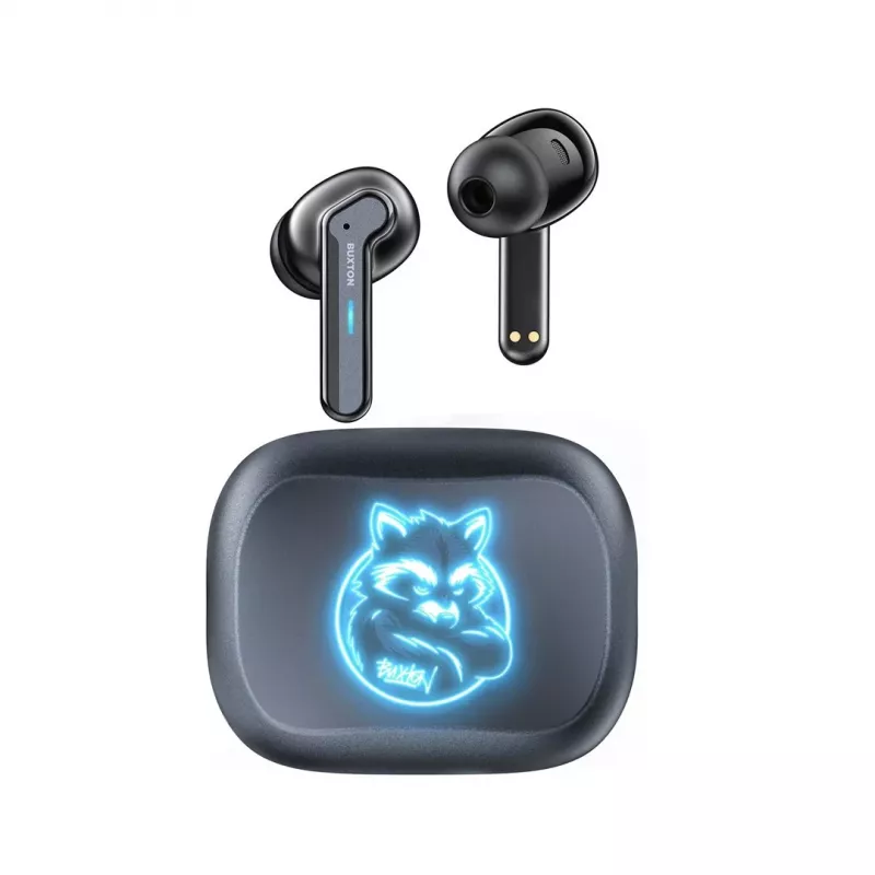 BXT Buxton BTW 8200 Racoon - In-Ear Wireless-Kopfhörer mit Ladecase, Weiß