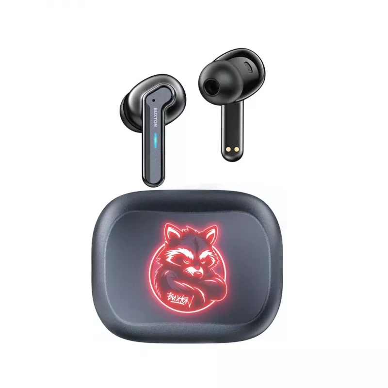 BXT Buxton BTW 8200 Racoon - In-Ear Wireless-Kopfhörer mit Ladecase, Weiß
