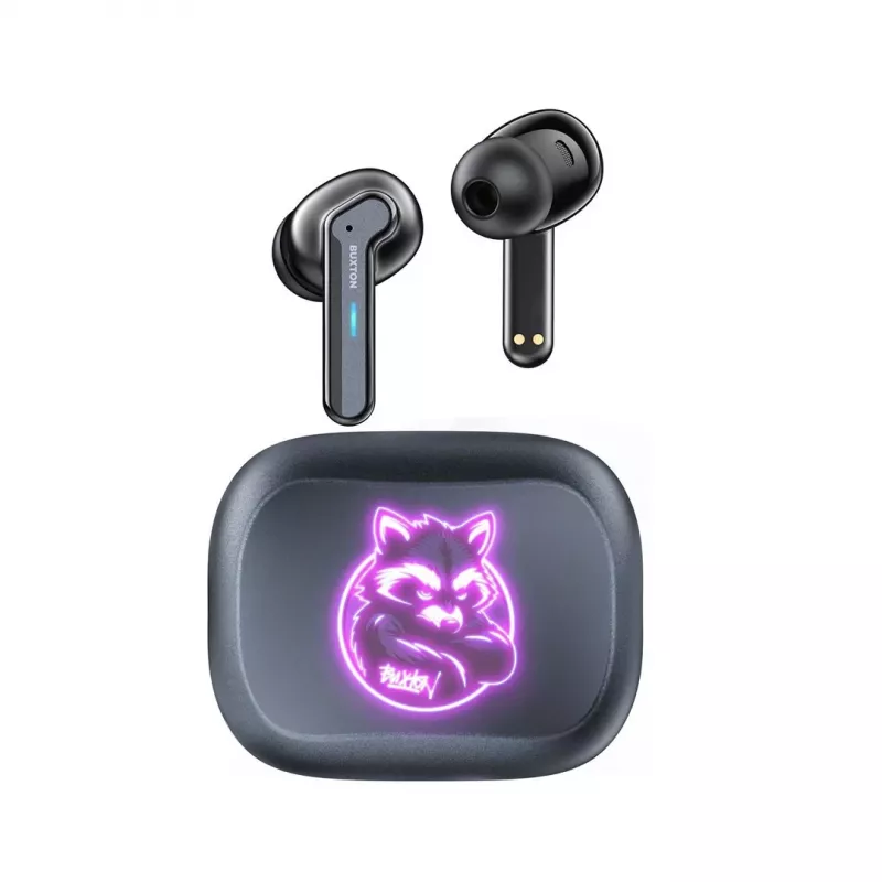 BXT Buxton BTW 8200 Racoon - In-Ear Wireless-Kopfhörer mit Ladecase, Weiß