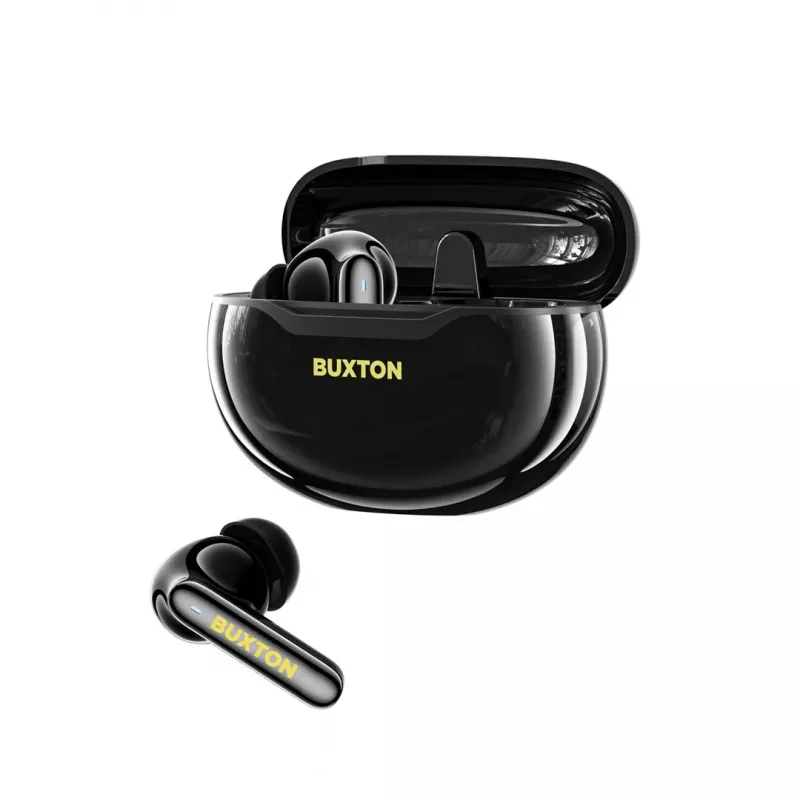 BXT Buxton BTW 7200 Black Tuya - True Wireless In-Ear Kopfhörer mit Ladecase, Schwarz, Bluetooth 5.2, IPX4, Touch-Steuerung, Tuya Smart App