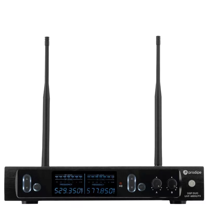 PDE Prodipe M850 DSP Duo UHF F5 - UHF Funkmikrofonsystem mit 2 Handmikrofonen