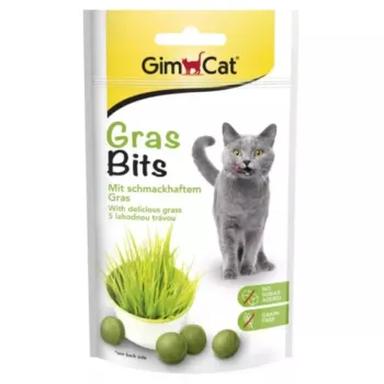 GMC GIMCAT GrasBits Crunchy Grass Bites – Katzenleckerli – 425g