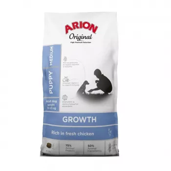 AIN ARION Original Puppy Medium Growth Chicken Trockenfutter für Hunde 12kg