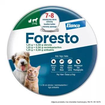 ENA ELANCO Foresto Floh- und Zeckenhalsband für Katzen und Hunde unter 8 kg