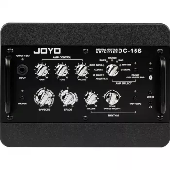 JYO JOYO DC-15S 15W Gitarrenverstärker mit Bluetooth, wiederaufladbarem Akku, 9 Verstärkermodellen, 6 Effekten, Drum-Machine, Looper, Stimmgerät