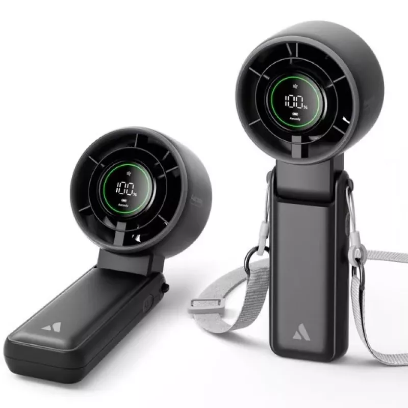 AEL Aecooly Halo 02 Tragbarer Handventilator, Schwarz
