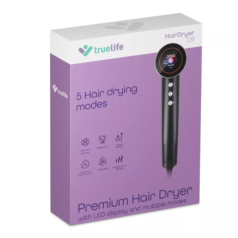 TLF TrueLife HairDryer D9 Haartrockner 1600 W Schwarz